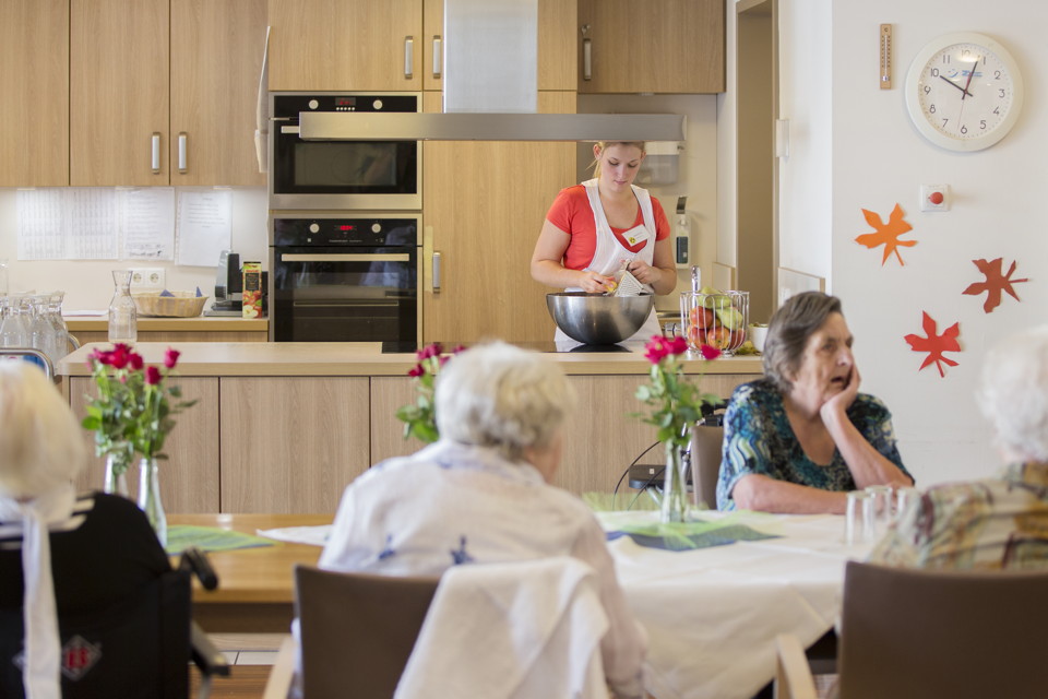 Blick in die Wohnküche eines Pflegeheims